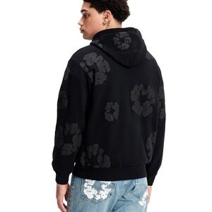 🔥 Denim Tears Wreath Hoodie – Black Monochrome 🔥